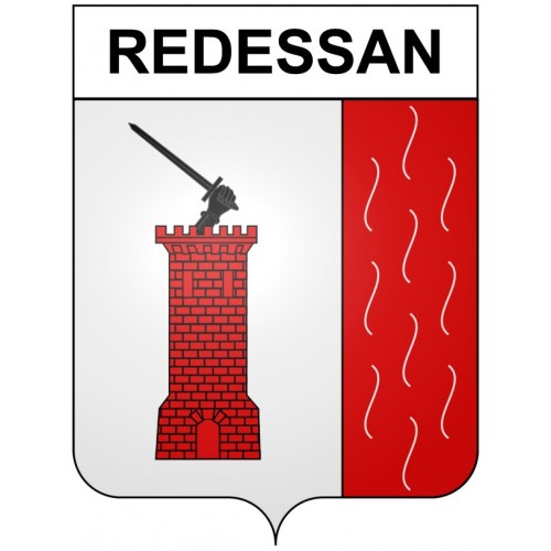 Redessan 30 ville Stickers blason autocollant adhésif