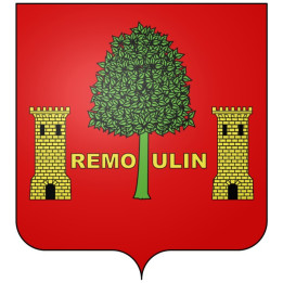 Remoulins 30 ville Stickers blason autocollant adhésif