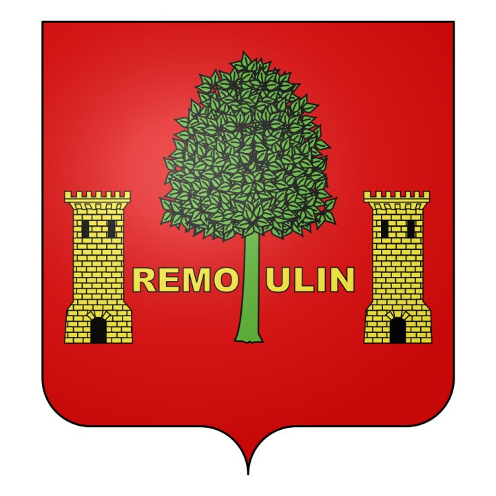 Remoulins 30 ville Stickers blason autocollant adhésif