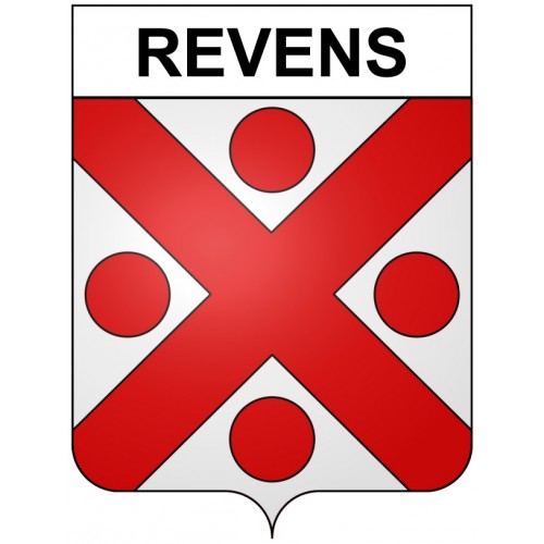 Revens 30 ville Stickers blason autocollant adhésif