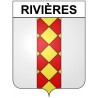 Rivières 30 ville Stickers blason autocollant adhésif
