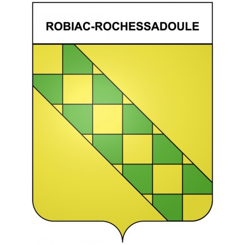 Robiac-Rochessadoule 30 ville Stickers blason autocollant adhésif