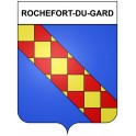 Rochefort-du-Gard 30 ville Stickers blason autocollant adhésif