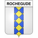 Rochegude 30 ville Stickers blason autocollant adhésif