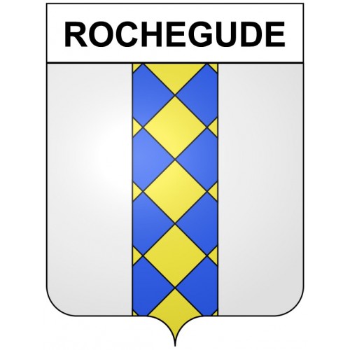 Rochegude 30 ville Stickers blason autocollant adhésif
