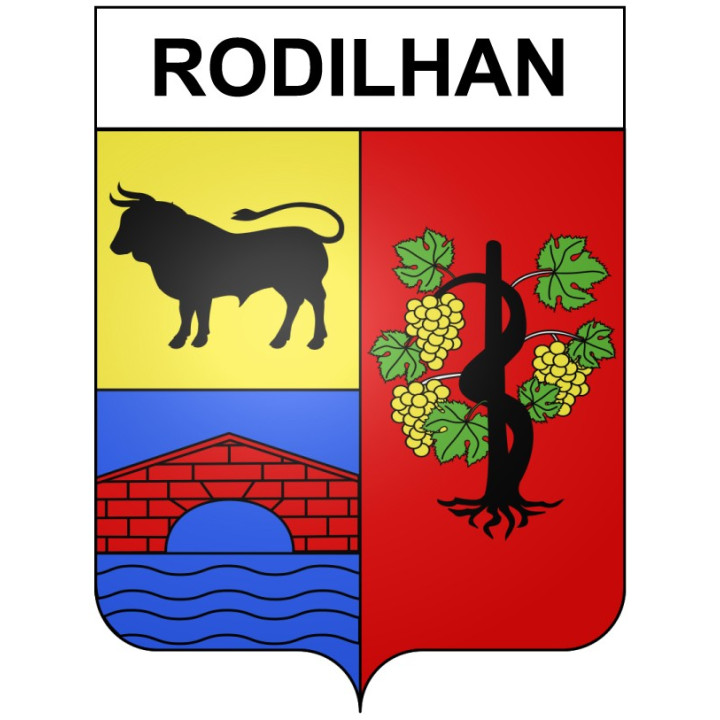Stickers coat of arms Bazas adhesive sticker