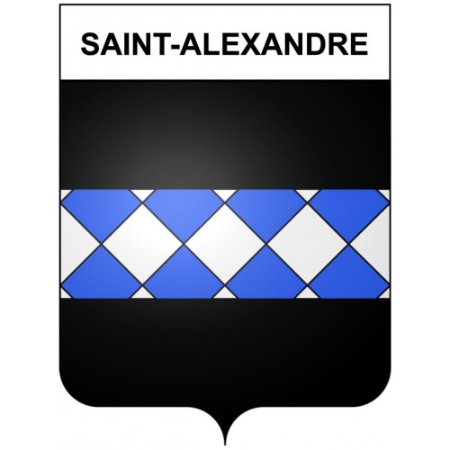 Saint-Alexandre 30 ville Stickers blason autocollant adhésif