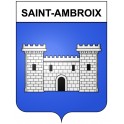 Stickers coat of arms Bazas adhesive sticker