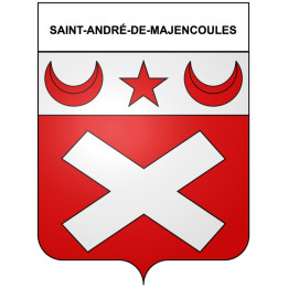 Pegatinas escudo de armas de Bazas adhesivo de la etiqueta engomada