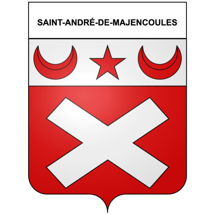 Saint-André-de-Majencoules 30 ville Stickers blason autocollant adhésif
