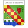 Stickers coat of arms Bazas adhesive sticker