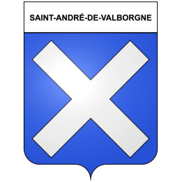 Saint-André-de-Valborgne 30 ville Stickers blason autocollant adhésif
