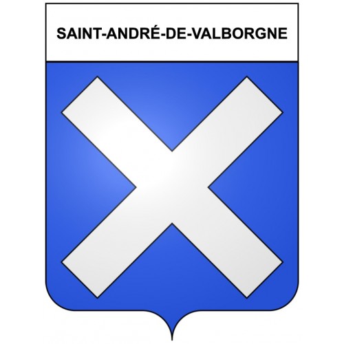 Saint-André-de-Valborgne 30 ville Stickers blason autocollant adhésif