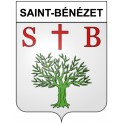 Saint-Bénézet 30 ville Stickers blason autocollant adhésif
