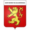 Pegatinas escudo de armas de Saint-Bonnet-de-Salendrinque adhesivo de la etiqueta engomada