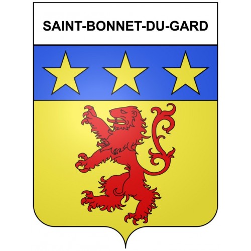 Saint-Bonnet-du-Gard 30 ville Stickers blason autocollant adhésif