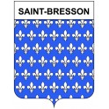 Saint-Bresson 30 ville Stickers blason autocollant adhésif