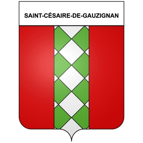 Saint-Césaire-de-Gauzignan 30 ville Stickers blason autocollant adhésif