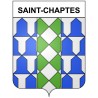 Saint-Chaptes 30 ville Stickers blason autocollant adhésif