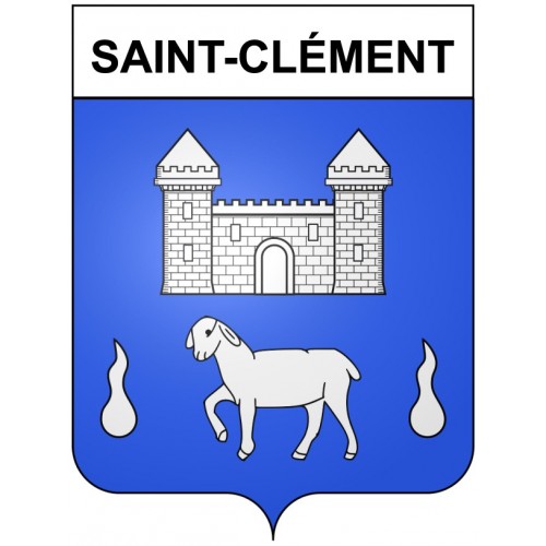 Saint-Clément 30 ville Stickers blason autocollant adhésif