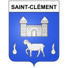 Saint-Clément 30 ville Stickers blason autocollant adhésif