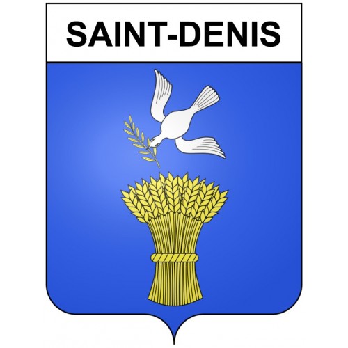Pegatinas escudo de armas de Bazas adhesivo de la etiqueta engomada