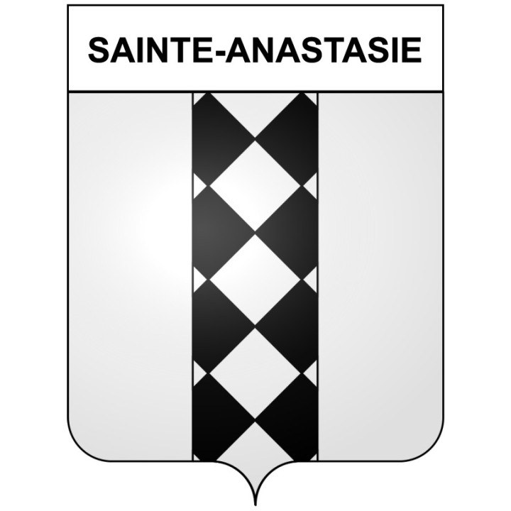 Sainte-Anastasie 30 ville Stickers blason autocollant adhésif