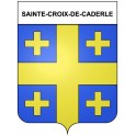 Sainte-Croix-de-Caderle 30 ville Stickers blason autocollant adhésif
