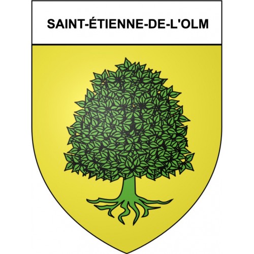 Saint-étienne-de-l'Olm 30 ville Stickers blason autocollant adhésif