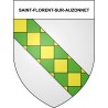 Saint-Florent-sur-Auzonnet 30 ville Stickers blason autocollant adhésif