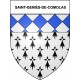 Pegatinas escudo de armas de Bazas adhesivo de la etiqueta engomada