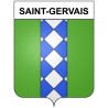 Saint-Gervais 30 ville Stickers blason autocollant adhésif