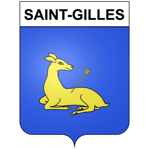 Saint-Gilles 30 ville Stickers blason autocollant adhésif