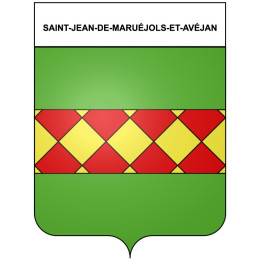 Stickers coat of arms Saint-Jean-de-Maruéjols-et-Avéjan adhesive sticker