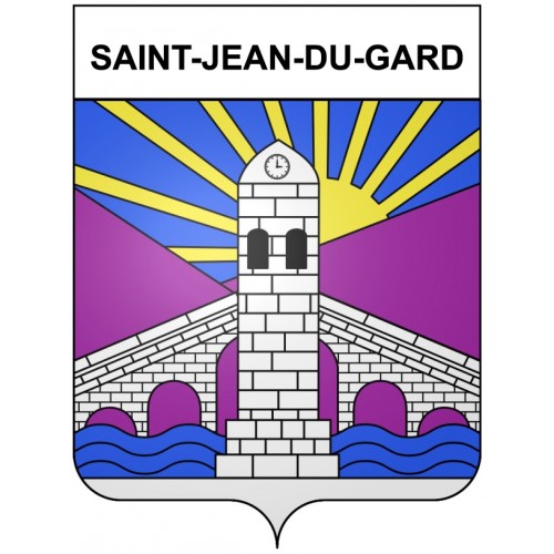 Saint-Jean-du-Gard 30 ville Stickers blason autocollant adhésif
