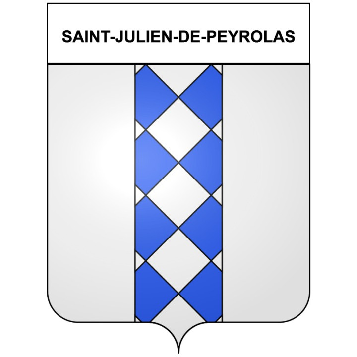 Saint-Julien-de-Peyrolas 30 ville Stickers blason autocollant adhésif
