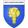 Saint-Laurent-des-Arbres 30 ville Stickers blason autocollant adhésif