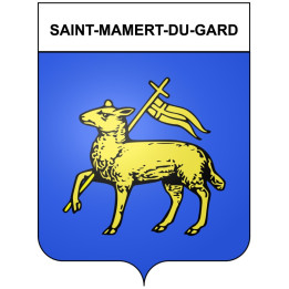 Saint-Mamert-du-Gard 30 ville Stickers blason autocollant adhésif