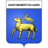 Saint-Mamert-du-Gard 30 ville Stickers blason autocollant adhésif