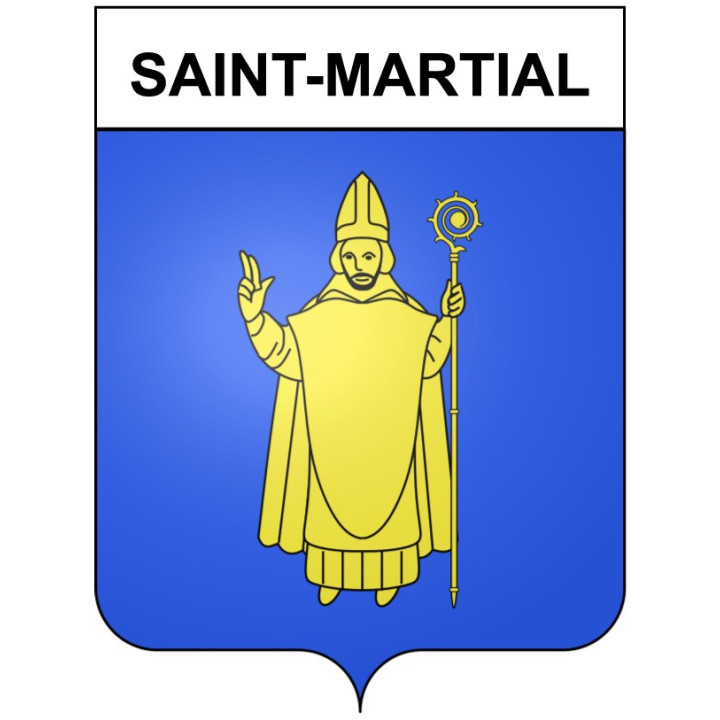 Pegatinas escudo de armas de Bazas adhesivo de la etiqueta engomada
