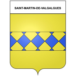 Saint-Martin-de-Valgalgues 30 ville Stickers blason autocollant adhésif