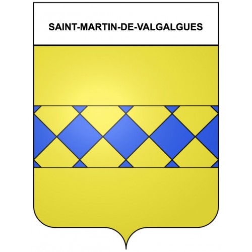 Saint-Martin-de-Valgalgues 30 ville Stickers blason autocollant adhésif