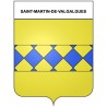 Saint-Martin-de-Valgalgues 30 ville Stickers blason autocollant adhésif