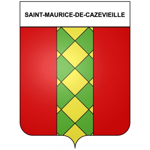 Saint-Maurice-de-Cazevieille 30 ville Stickers blason autocollant adhésif
