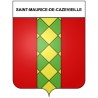 Saint-Maurice-de-Cazevieille 30 ville Stickers blason autocollant adhésif