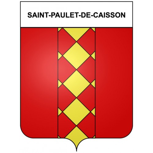 Saint-Paulet-de-Caisson 30 ville Stickers blason autocollant adhésif