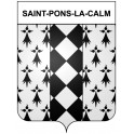 Saint-Pons-la-Calm 30 ville Stickers blason autocollant adhésif