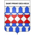 Saint-Privat-des-Vieux 30 ville Stickers blason autocollant adhésif