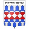 Saint-Privat-des-Vieux 30 ville Stickers blason autocollant adhésif