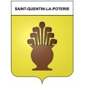 Saint-Quentin-la-Poterie 30 ville Stickers blason autocollant adhésif